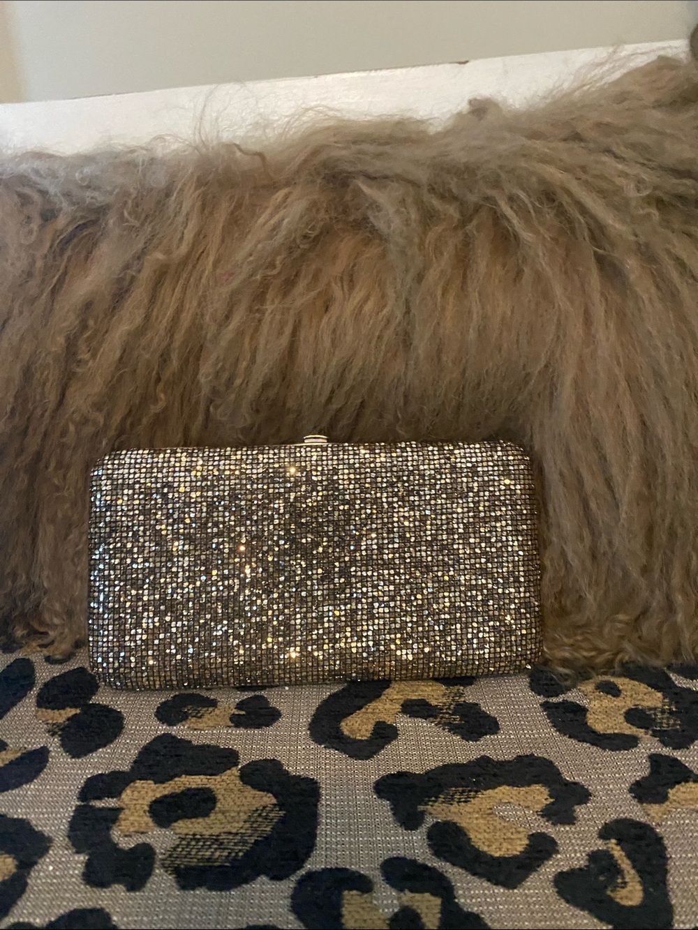 Gold sparkle (glitter) wallet